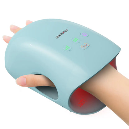 CINCOM Portable Hand Massager with Comfort Heat - Cordless, Adjustable Settings, Auto-Off, White, Black, Pink, Blue, Perfect Gift for Families, Men & Women - Ideal for Black Friday, Thanksgiving, Christmas, Birthdays & More,summerwins Lymphatic Drainage R