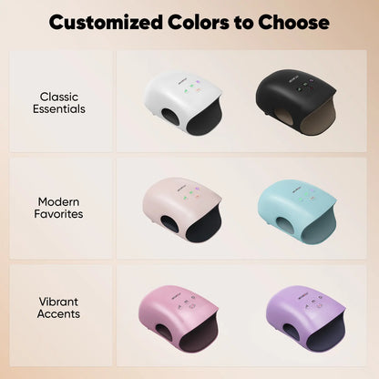 CINCOM Portable Hand Massager with Comfort Heat - Cordless, Adjustable Settings, Auto-Off, White, Black, Pink, Blue, Perfect Gift for Families, Men & Women - Ideal for Black Friday, Thanksgiving, Christmas, Birthdays & More,summerwins Lymphatic Drainage R